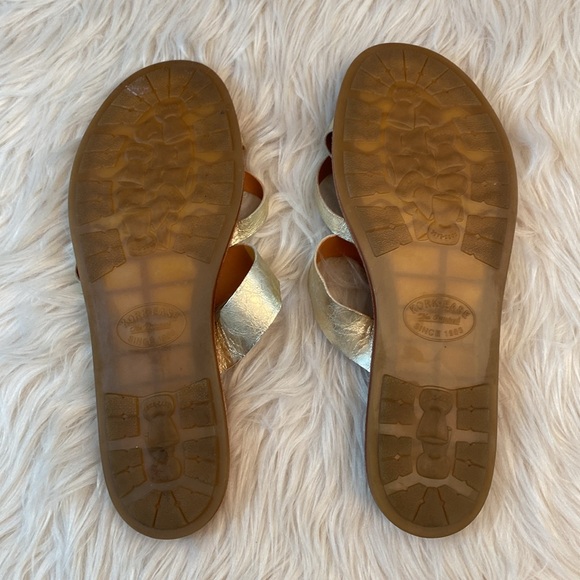 Kork-Ease Belinda Leather Metallic Gold Sandals, Size 11M - Picture 12 of 17